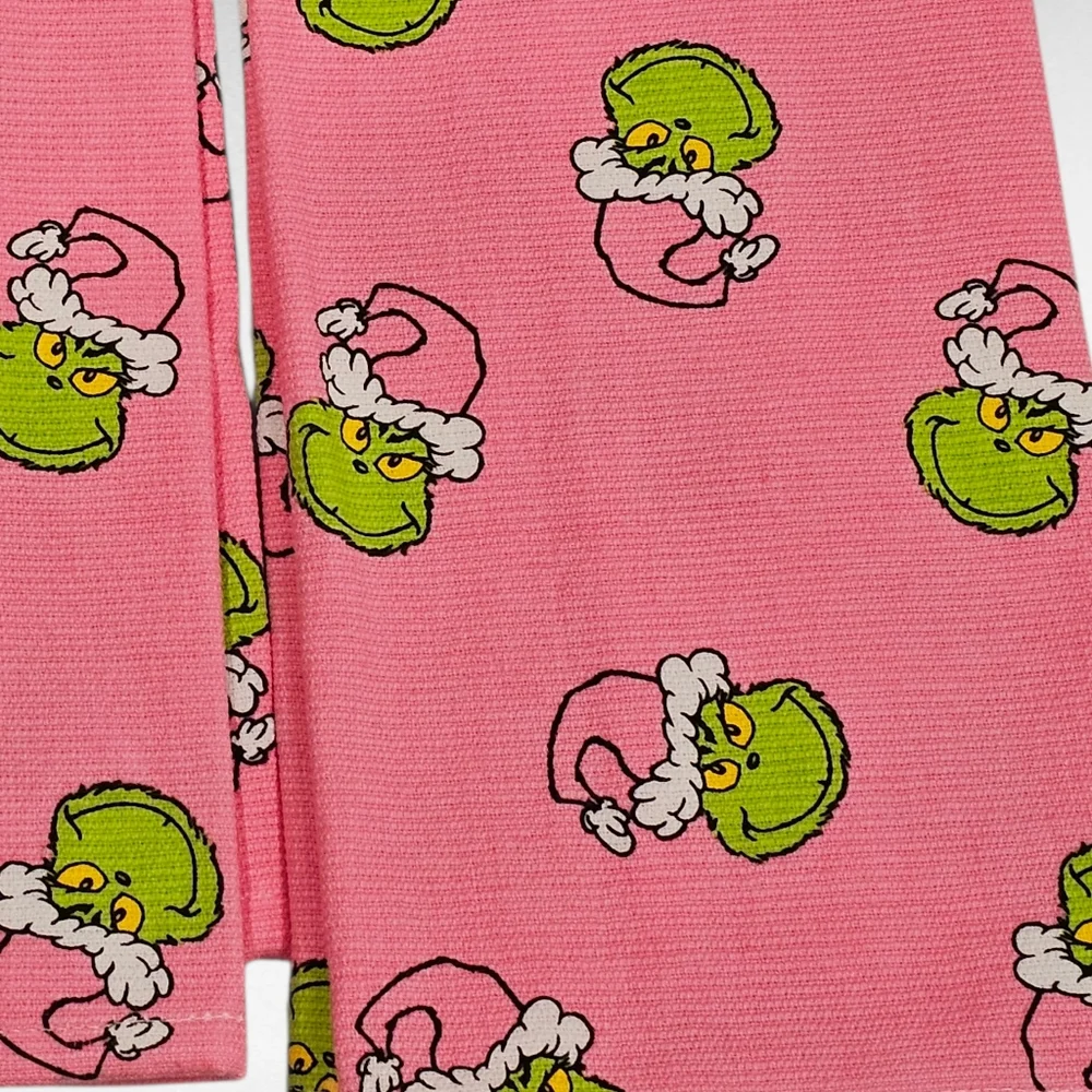 Grinch Pink KitchenTowels Set of 2